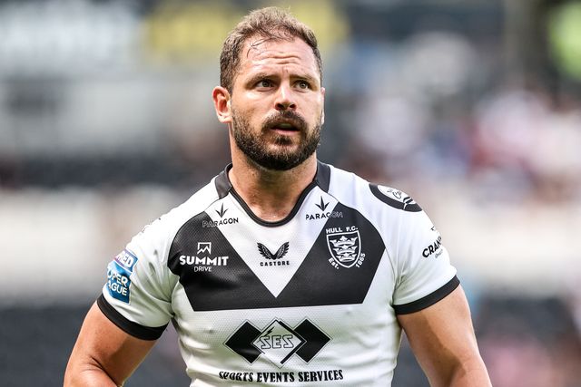 Aidan Sezer of Hull FC during the Betfred Super League round 16 match Hull FC vs Wigan Warriors at MKM Stadium, Hull, United Kingdom on 27 June 2026

(Photo by Alfie Cosgrove/News Images)