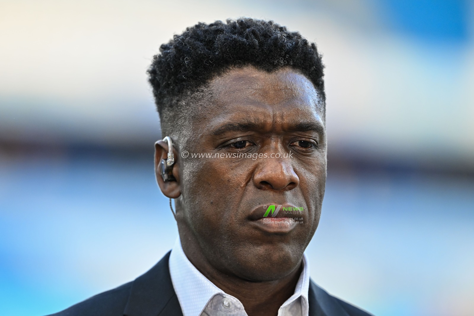 Former football Clarence Seedorf speaks with television ahead of the UEFA Champions League league stage match Manchester City vs Inter Milan at Etihad Stadium, Manchester, United Kingdom, 18th September 2024

(Photo by Cody Froggatt/News Images)