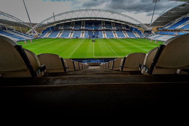 A general view of the pitch and stands during the Betfred Super League round 7 match Huddersfield Giants vs York Knights at Accu Stadium, Huddersfield, United Kingdom on 04 April 2026

(Photo by Maynard Manyowa/News Images)