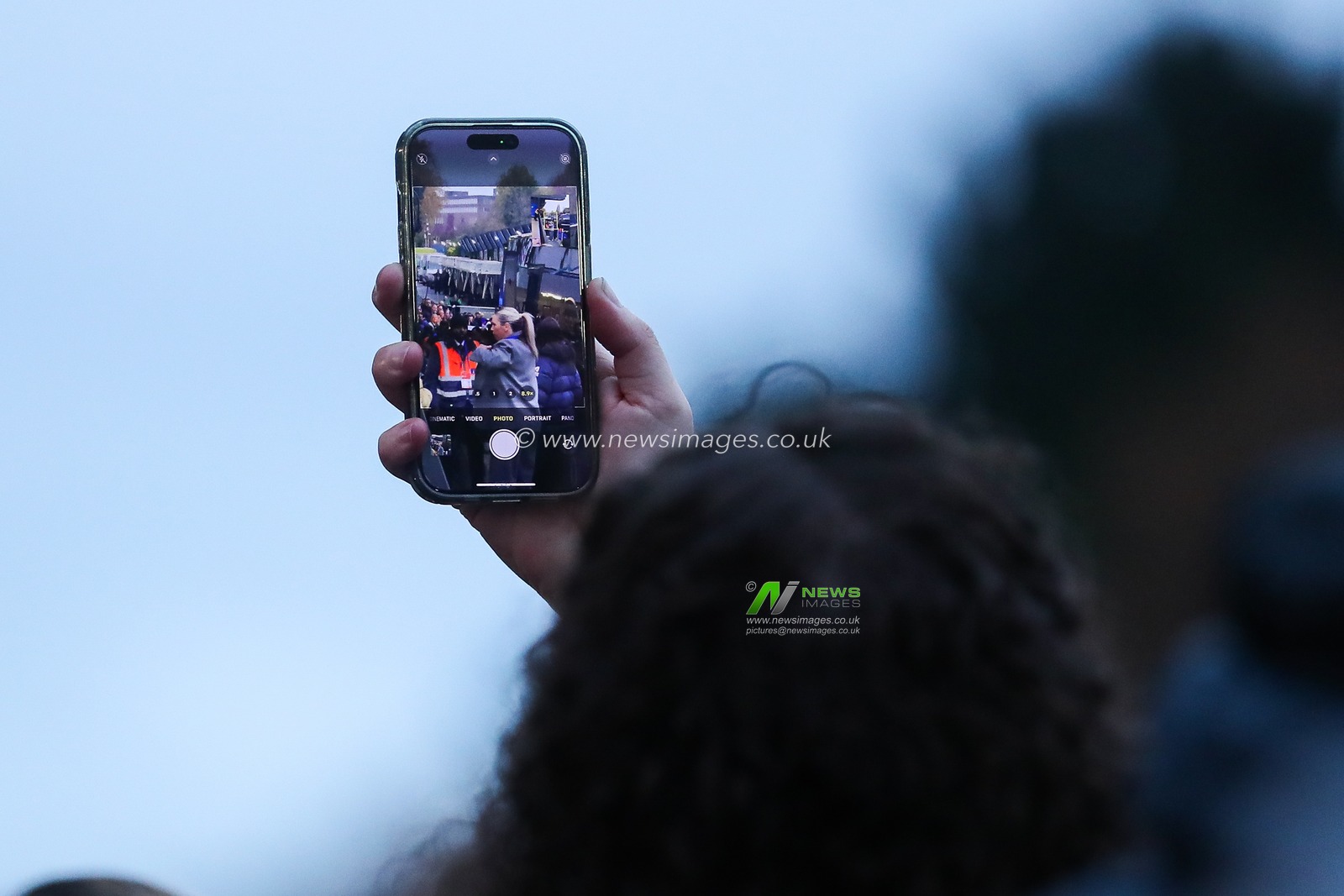 Fans await for player arrivals outside Stamford Bridge prior to the Barclays Women's Super League match Chelsea FC Women vs Manchester City Women at Stamford Bridge, London, United Kingdom, 16th November 2024

(Photo by Izzy Poles/News Images)