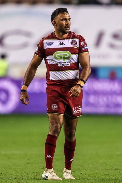 Bevan French of Wigan Warriors during the Betfred Super League round 27 match Wigan Warriors vs Leeds Rhinos at The Brick Community Stadium, Wigan, United Kingdom, 19th September 2025

(Photo by Alfie Cosgrove/News Images)