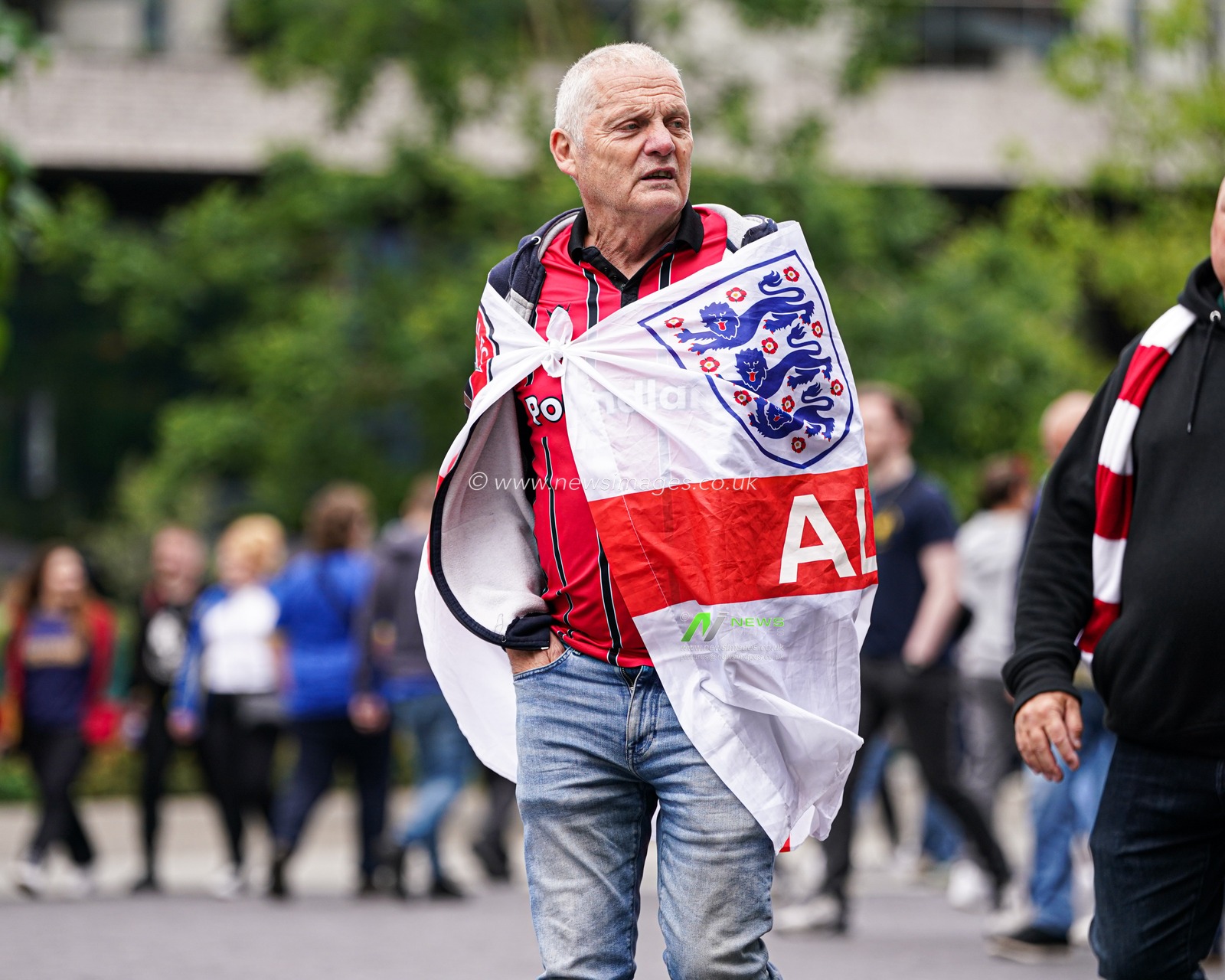 Walsall fan ahead of the Sky Bet League 2 Playoff Final match AFC Wimbledon vs Walsall at Wembley Stadium, London, United Kingdom, 26th May 2025

(Photo by Harvey Murphy/News Images)