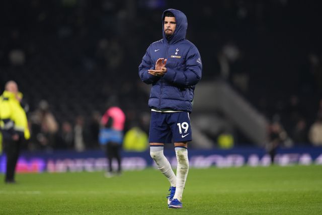 Dominic Solanke of Tottenham Hotspur at full time during the Premier League match Tottenham Hotspur vs Crystal Palace at Tottenham Hotspur Stadium, London, United Kingdom on 05 March 2026

(Photo by Harvey Murphy/News Images)