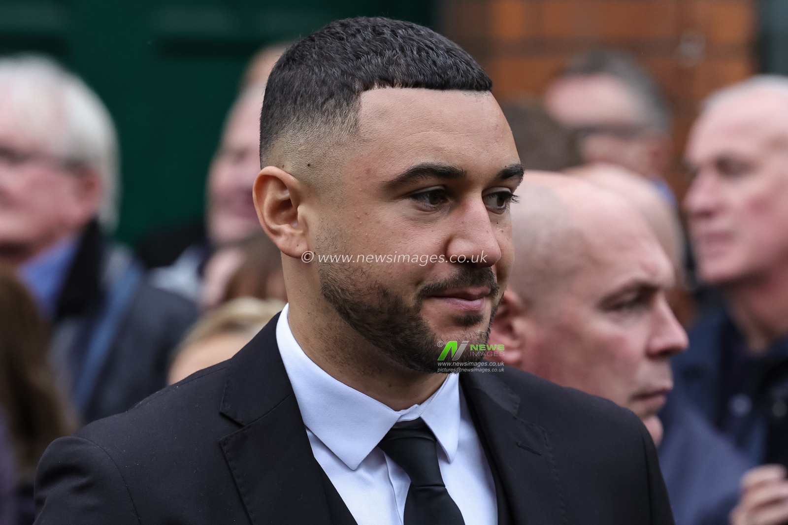Boxer Callum Simpson leaves after the services has finished during Ricky Hatton' Funeral at Manchester Cathedral, Manchester, United Kingdom, 10th October 2025

(Photo by Mark Cosgrove/News Images)