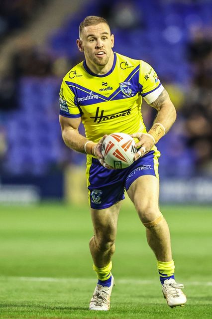 Matt Dufty of Warrington Wolves during the Betfred Super League Round 24 match Warrington Wolves vs Salford Red Devils at Halliwell Jones Stadium, Warrington, United Kingdom, 29th August 2025

(Photo by Alfie Cosgrove/News Images)