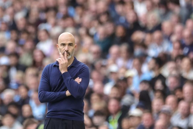 Enzo Maresca manager of Manchester City looks on during the Premier League match Manchester City vs Coventry City at Etihad Stadium, Manchester, United Kingdom on 05 September 2026

(Photo by Mark Cosgrove/News Images)