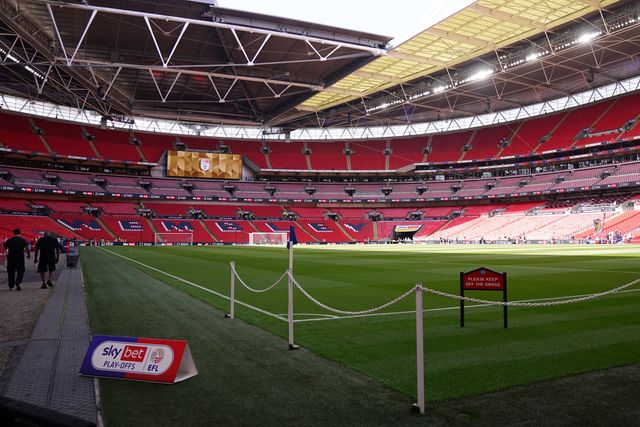 General view of Wembley Stadium ahead of the Sky Bet Championship Playoffs Final match Hull City vs Middlesbrough at Wembley Stadium, London, United Kingdom on 23 May 2026

(Photo by Harvey Murphy/News Images)