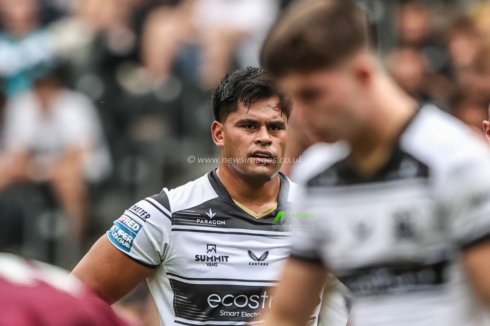 Herman Eseâ€™ese of Hull FC during the Betfred Super League round 20 match Hull FC vs Huddersfield Giants at MKM Stadium, Hull, United Kingdom, 26th July 2025

(Photo by Alfie Cosgrove/News Images)