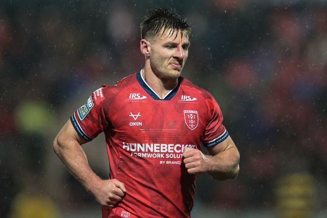 Tom Davies of Hull KR during the Betfred Super League Round 1 match York Knights vs Hull KR at LNER Community Stadium, Lincoln, United Kingdom on 12 February 2026

(Photo by Mark Cosgrove/News Images)