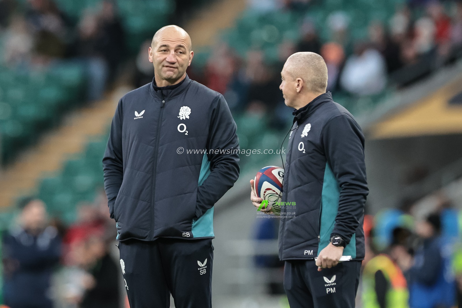 Steve Borthwick head coach of England in the pre-game warm up during the Quilter Nations Series 2025 match England vs Argentina at Allianz Stadium, Twickenham, United Kingdom, 23rd November 2025

(Photo by Mark Cosgrove/News Images)

*** GER AUT SUI OUT ***