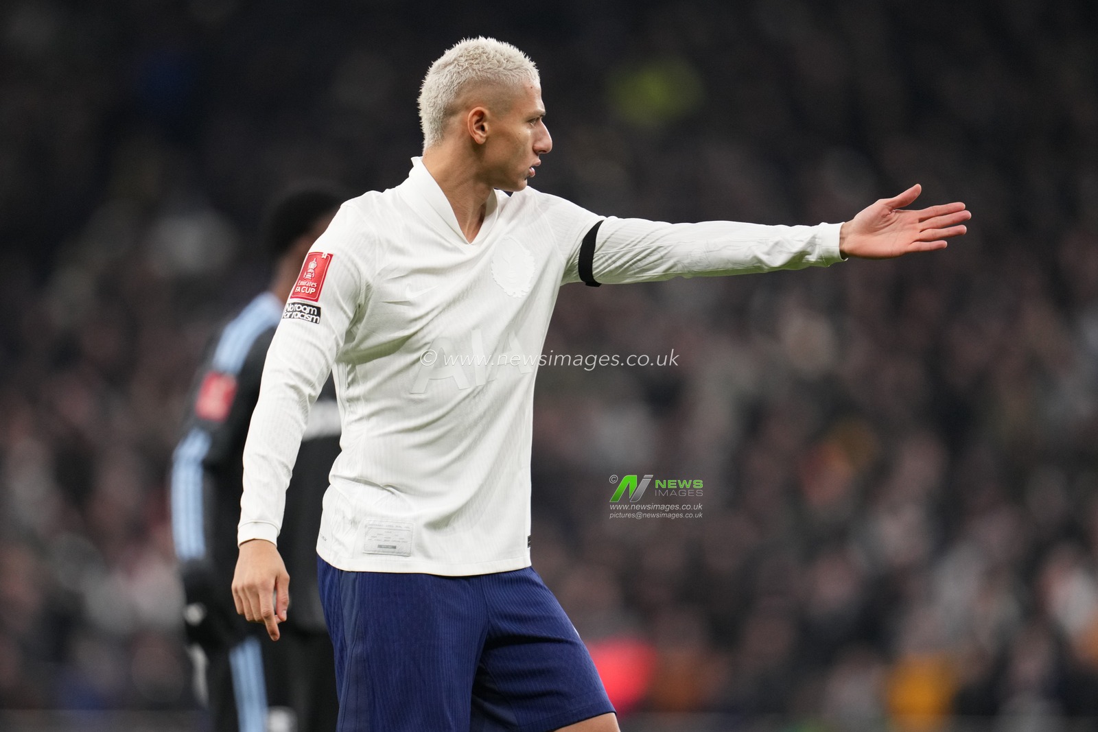 Richarlison of Tottenham Hotspur during the Emirates FA Cup Third Round match Tottenham Hotspur vs Aston Villa at Tottenham Hotspur Stadium, London, United Kingdom, 10th January 2026

(Photo by Harvey Murphy/News Images)
