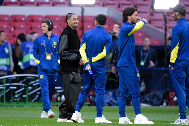 Raphinha of FC Barcelona before the UEFA Champions League Quarter Finals match Atletico Madrid vs Barcelona at Riyadh Air Metropolitano, Madrid, Spain on 14 April 2026

(Photo by Samuel Carreno/News Images)