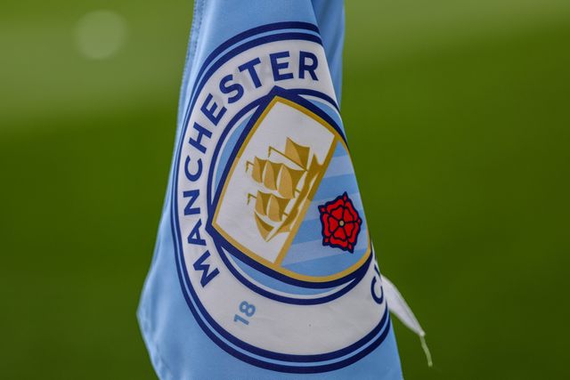 The Manchester City corner flag during the Premier League match Manchester City vs Crystal Palace at Etihad Stadium, Manchester, United Kingdom on 13 May 2026

(Photo by Mark Cosgrove/News Images)