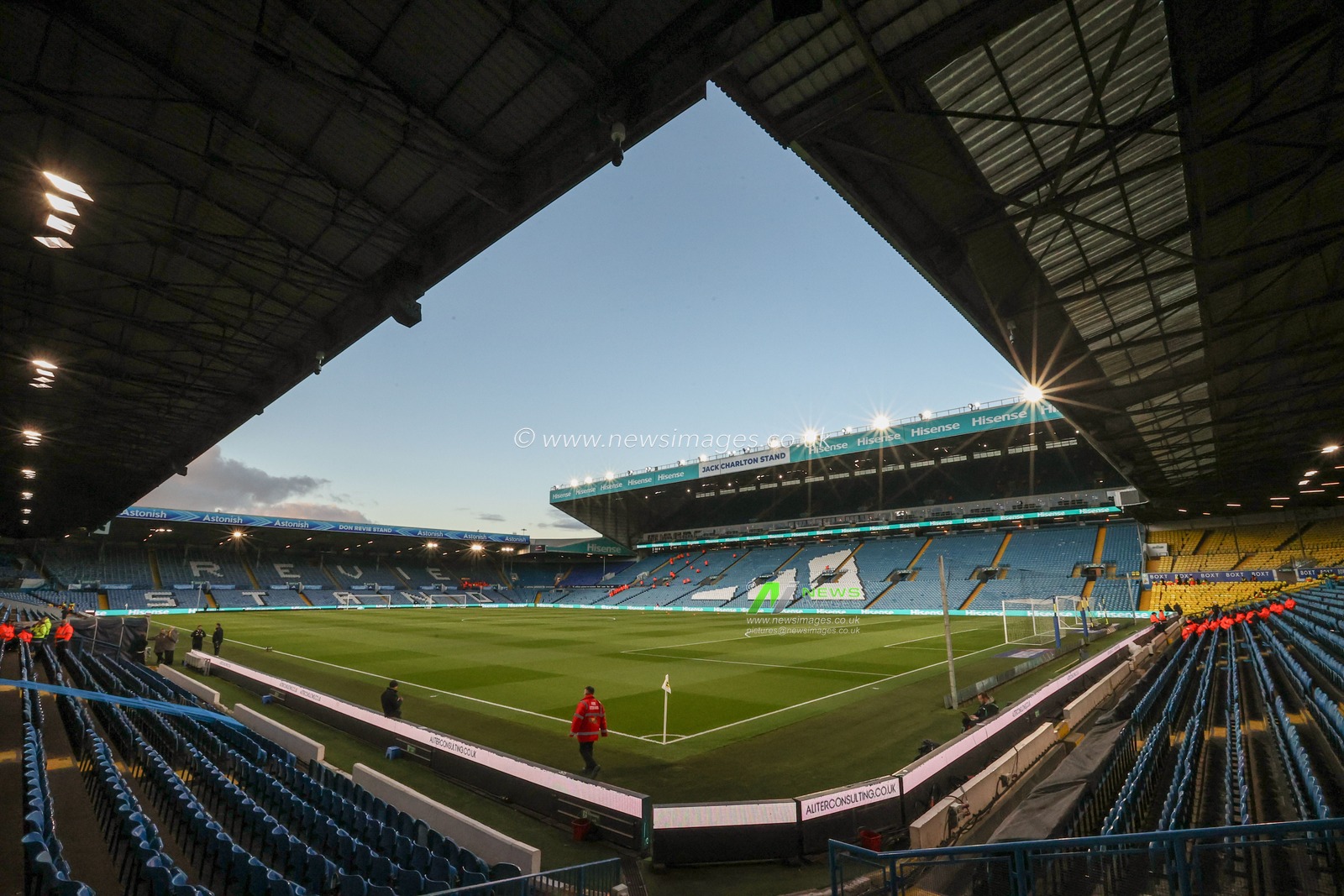 A general view of Elland Road ahead of the Sky Bet Championship match Leeds United vs Millwall at Elland Road, Leeds, United Kingdom, 12th March 2025

(Photo by Alfie Cosgrove/News Images)