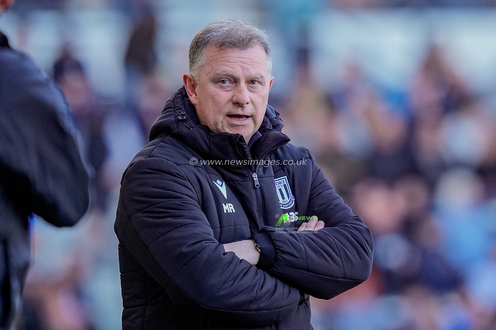 Mark Robins manager of Stoke City looks on during the Sky Bet Championship match Derby County vs Stoke City at Pride Park Stadium, Derby, United Kingdom on 06 April 2026

(Photo by Maynard Manyowa/News Images)