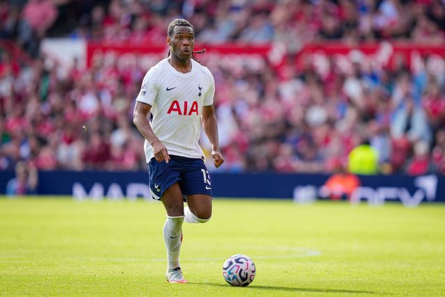Destiny Udogie of Tottenham Hotspur makes a run with the ball  during the Premier League match Nottingham Forest vs Tottenham Hotspur at City Ground, Nottingham, United Kingdom on 05 September 2026

(Photo by Maynard Manyowa/News Images)