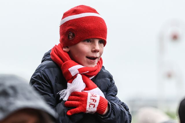 Sunderland fans waiting for the players to arrive during the Premier League match Sunderland vs Manchester United at Stadium Of Light, Sunderland, United Kingdom on 09 May 2026

(Photo by Alfie Cosgrove/News Images)