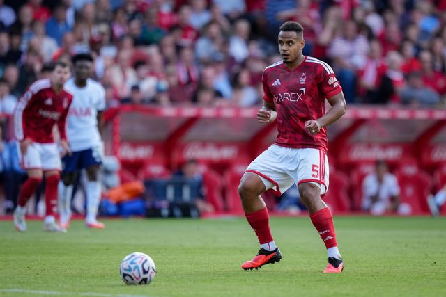 Murillo of Nottingham Forest passes the ball  during the Premier League match Nottingham Forest vs Tottenham Hotspur at City Ground, Nottingham, United Kingdom on 05 September 2026

(Photo by Maynard Manyowa/News Images)