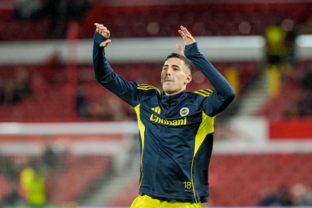 Mert Muldur of Fenerbahce in the pregame warmup session  during the UEFA Europa League 
Knockout Round Play-offs match Nottingham Forest vs Fenerbahce at City Ground, Nottingham, United Kingdom on 26 February 2026

(Photo by Maynard Manyowa/News Images)
