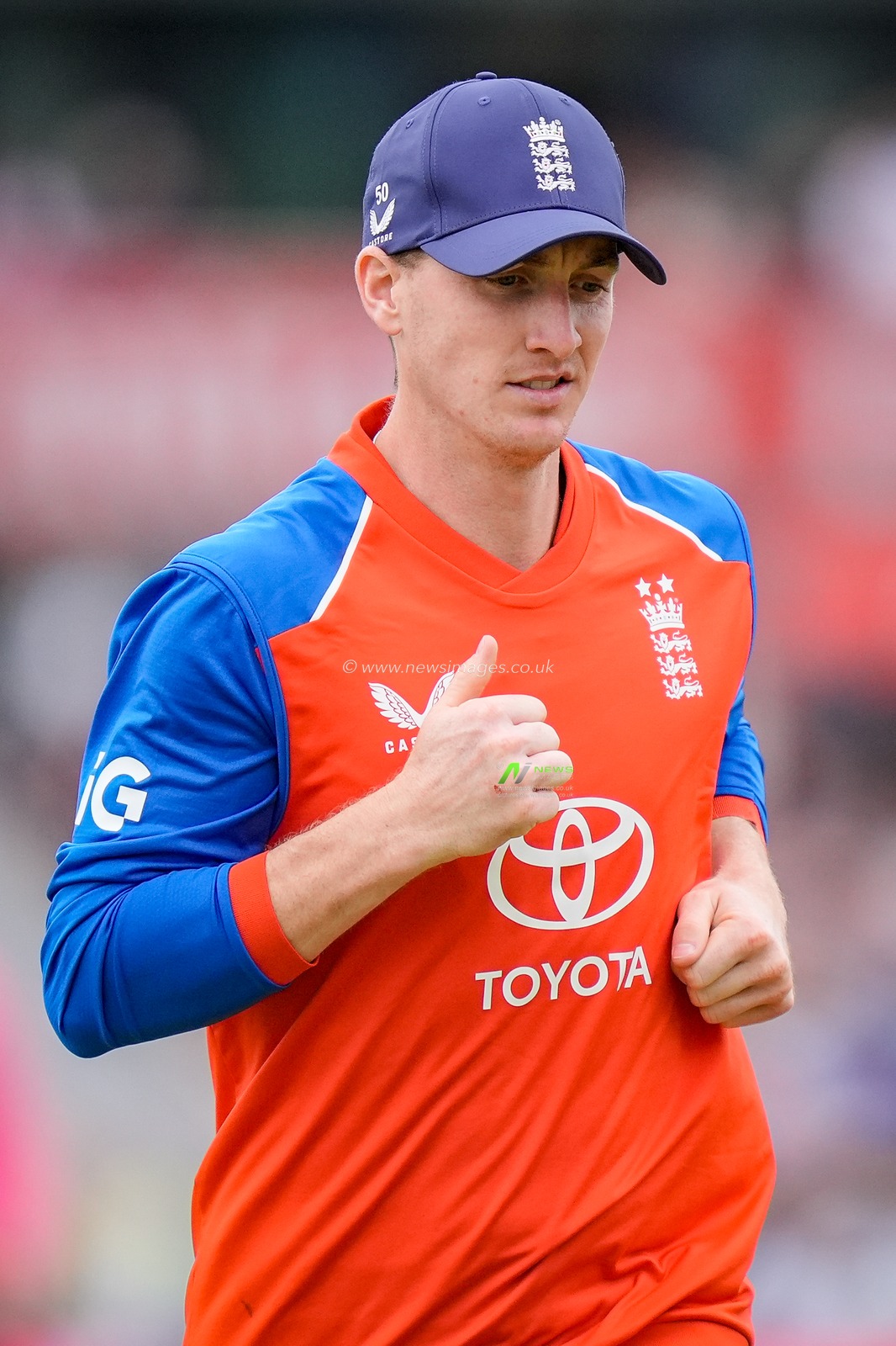 England captain Harry Brook during the Second Vitality T20 International match England vs India at Old Trafford, Manchester, United Kingdom on 04 July 2026

(Photo by Maynard Manyowa/News Images)
