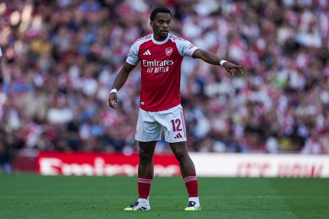 Jurrien Timber of Arsenal during the Pre-season friendly match Arsenal vs Athletic Bilbao at Emirates Stadium, London, United Kingdom, 9th August 2025

(Photo by Harvey Murphy/News Images)