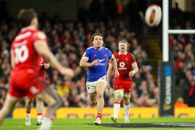 Antoine Dupont of France during the Guinness Six Nations match Wales vs France at Principality Stadium, Cardiff, United Kingdom, 15th February 2026

(Photo by Andrew Lewis/News Images)