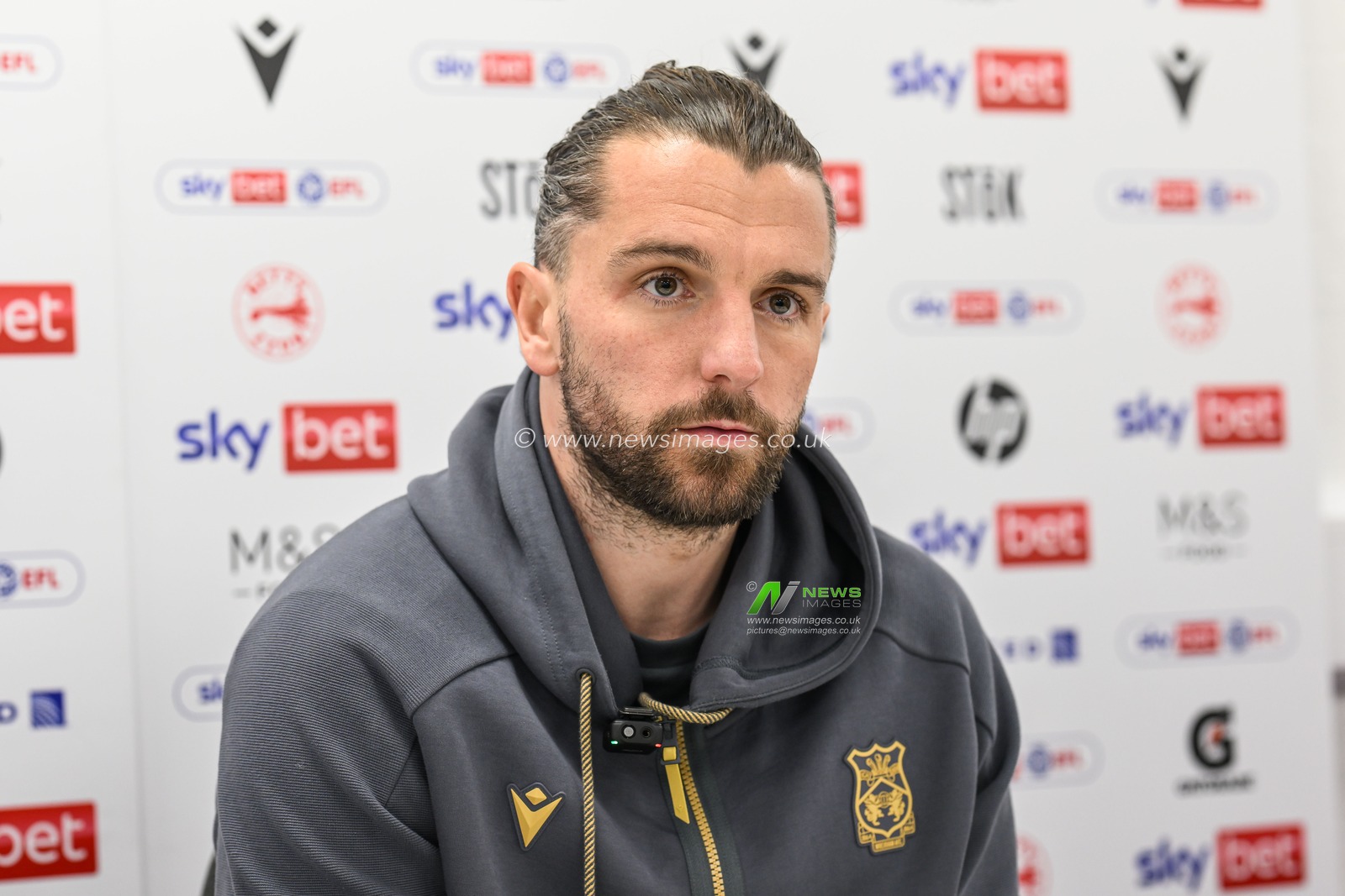 Jay Rodriguez of Wrexham during the post match press conference during the Sky Bet League 1 match Wrexham vs Leyton Orient at SToK Cae Ras, Wrexham, United Kingdom, 18th February 2025

(Photo by Craig Thomas/News Images)