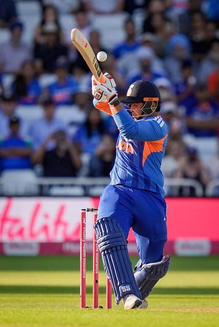 Vaibhav Sooryavanshi of India plays a pull shot during the Third Vitality T20 International match England vs India at Trent Bridge, Nottingham, United Kingdom on 07 July 2026

(Photo by Maynard Manyowa/News Images)
