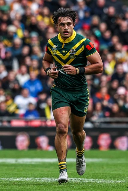 Tino Fa'asuamaleaui of Australia during the The Ashes Series 2025 England vs Australia at Wembley Stadium, London, United Kingdom, 25th October 2025

(Photo by Alfie Cosgrove/News Images)