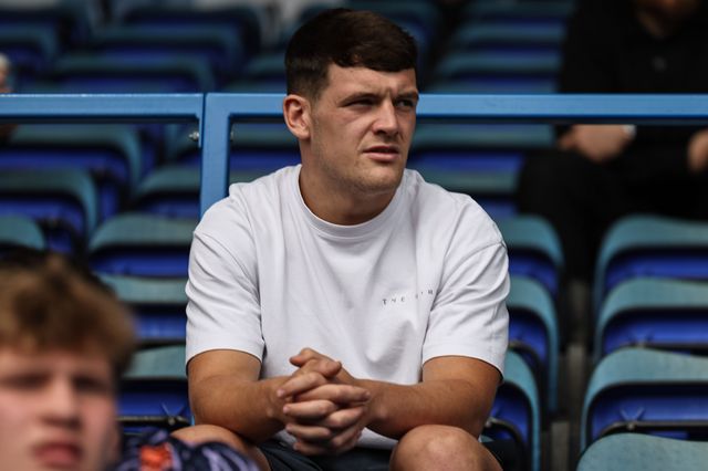Josh Thewlis of Warrington Wolves watching the reserves game during the Betfred Super League Round 25 match Warrington Wolves vs Leigh Leopards at Halliwell Jones Stadium, Warrington, United Kingdom, 6th September 2025

(Photo by Mark Cosgrove/News Images)