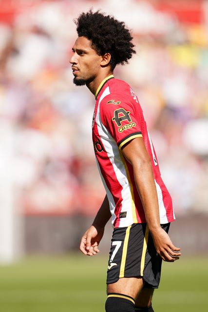 Kevin Schade of Brentford during the Premier League match Brentford vs Sunderland at GTECH Community Stadium, London, United Kingdom on 05 September 2026

(Photo by Harvey Murphy/News Images)