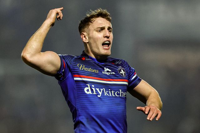 Jake Trueman of Wakefield Trinity gives team mates instructions during the Betfred Super League match Wakefield Trinity vs Hull FC at DIY Kitchens Stadium, Wakefield, United Kingdom on 05 March 2026

(Photo by Alfie Cosgrove/News Images)