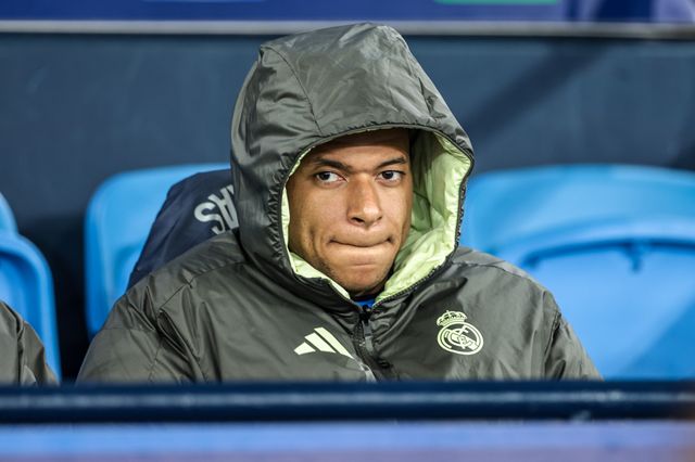 Kylian Mbappe of Real Madrid during the UEFA Champions League last 16 second leg match Manchester City vs Real Madrid at The City of Manchester Stadium, Manchester, United Kingdom on 17 March 2026

(Photo by Mark Cosgrove/News Images)