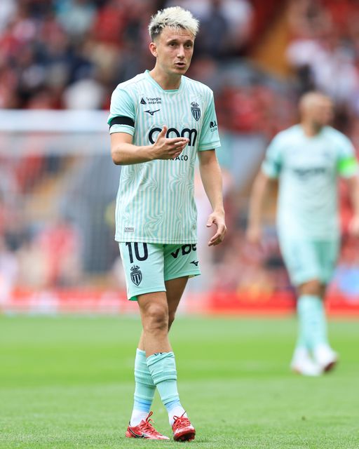 Aleksandr Golovin of Monaco during the pre-season friendly match Liverpool vs Monaco at Anfield, Liverpool, United Kingdom on 09 August 2026

(Photo by Jorge Horsted/News Images)