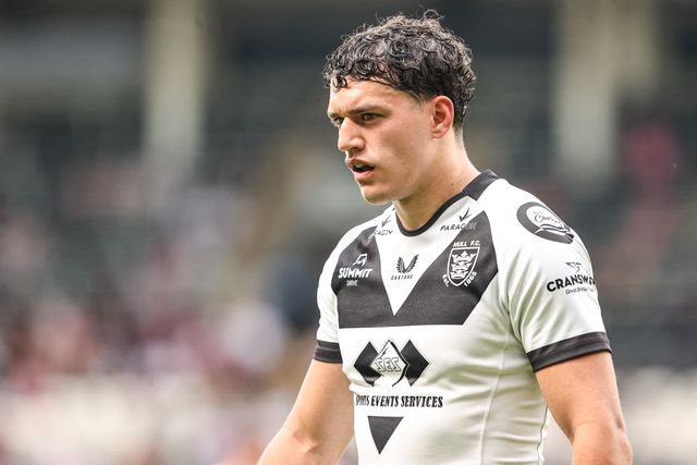 Lewis Martin of Hull FC during the Betfred Super League round 16 match Hull FC vs Wigan Warriors at MKM Stadium, Hull, United Kingdom on 27 June 2026

(Photo by Alfie Cosgrove/News Images)
