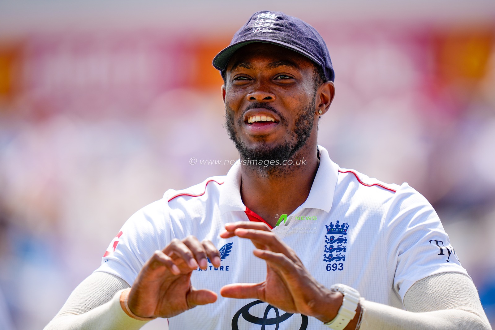 Jofra Archer of England during the 3rd Rothesay Test Match Day 1 match England vs New Zealand at Trent Bridge, Nottingham, United Kingdom on 25 June 2026

(Photo by Maynard Manyowa/News Images)