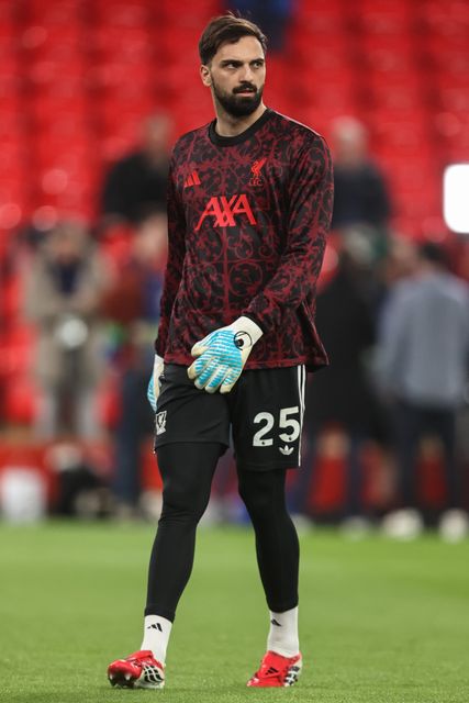 Liverpool goalkeeper Giorgi Mamardashvili in the pregame warmup session during the UEFA Champions League last 16 second leg match Liverpool vs Galatasaray at Anfield, Liverpool, United Kingdom on 18 March 2026

(Photo by Alfie Cosgrove/News Images)