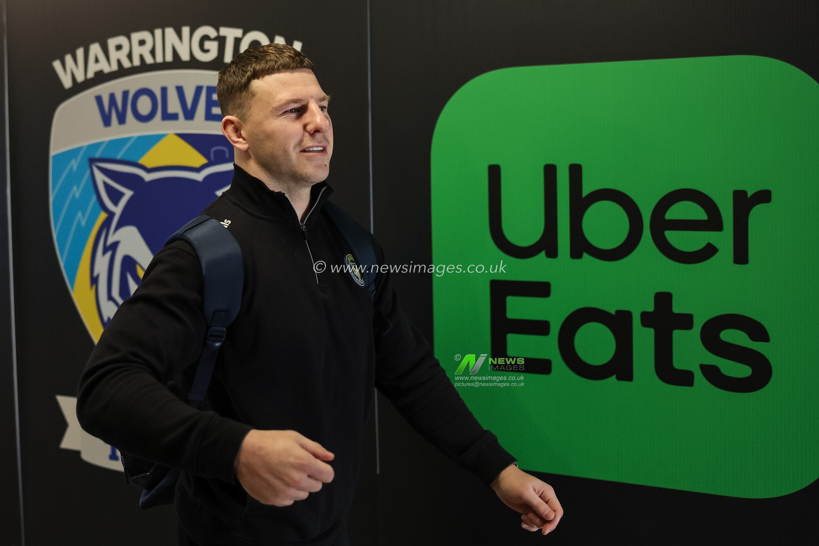 George Williams of Warrington Wolves arrives during the Betfred Challenge Cup round 4 match Goole Vikings vs Warrington Wolves at The Halliwell Jones Stadium, Warrington, United Kingdom on 14 March 2026

(Photo by Mark Cosgrove/News Images)