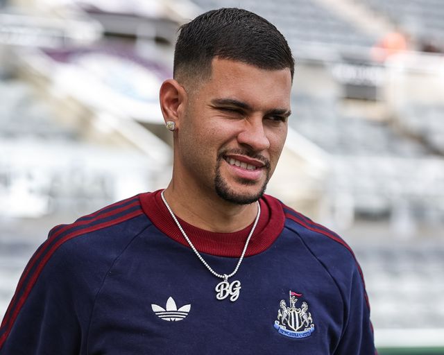 Bruno Guimaraes of Newcastle Untied winks as he arrives during the Premier League match Newcastle Untied vs Bournemouth at St. James's Park, Newcastle, United Kingdom on 18 April 2026

(Photo by Mark Cosgrove/News Images)