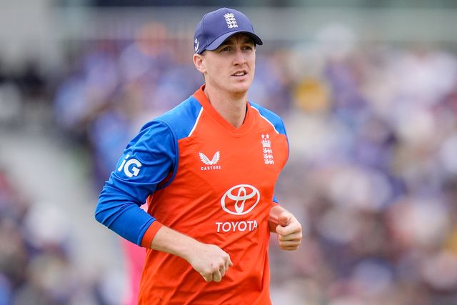 England captain Harry Brook during the Second Vitality T20 International match England vs India at Old Trafford, Manchester, United Kingdom on 04 July 2026

(Photo by Maynard Manyowa/News Images)