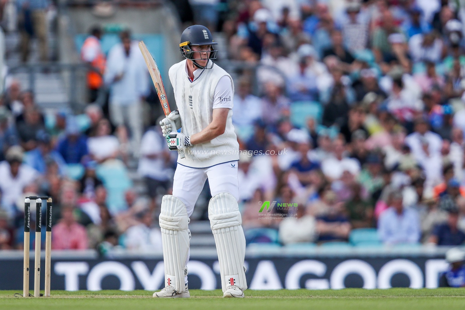Zak Crawley of England bats during the 5th Rothesay Test Match Day 3 England vs India at The Kia Oval, London, United Kingdom, 2nd August 2025

(Photo by Izzy Poles/News Images)