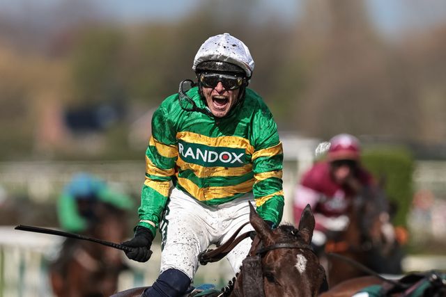 I Am Maximus ridden by Paul Townend wins the 16:00 Randox Grand National Handicap Chase during the 2026 Randox Grand National Day at Aintree Racecourse, Aintree, United Kingdom on 11 April 2026

(Photo by Mark Cosgrove/News Images)