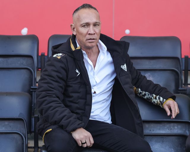 Adrian Lam head coach of Leigh Leopards during the Betfred Super League round 6 match Leigh Leopards vs Toulouse at Leigh Sports Village, Leigh, United Kingdom on 28 March 2026

(Photo by Mark Cosgrove/News Images)
