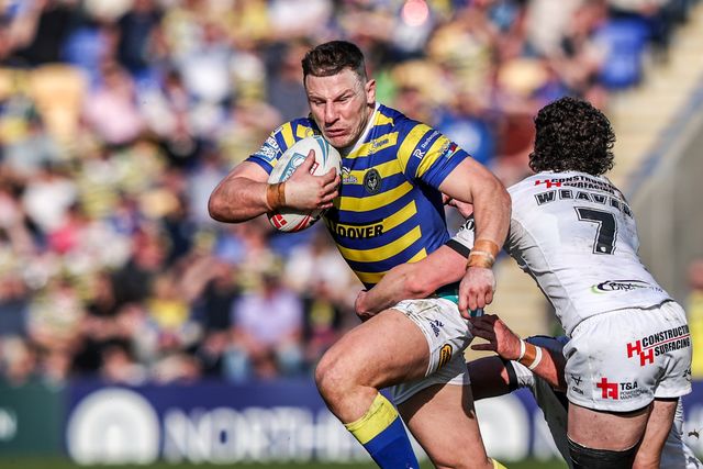 George Williams of Warrington Wolves in action during the Betfred Super League round 5 match Warrington Wolves vs Castleford Tigers at The Halliwell Jones Stadium, Warrington, United Kingdom on 21 March 2026

(Photo by Alfie Cosgrove/News Images)