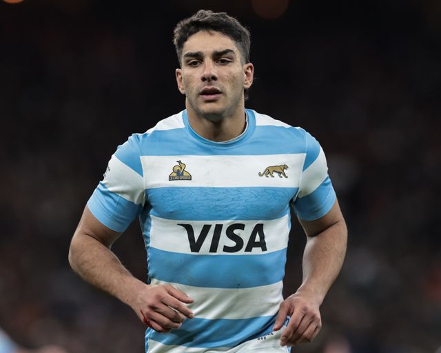 Santiago Carreras of Argentina during the Quilter Nations Series 2025 match England vs Argentina at Allianz Stadium, Twickenham, United Kingdom, 23rd November 2025

(Photo by Mark Cosgrove/News Images)

*** GER AUT SUI OUT ***
