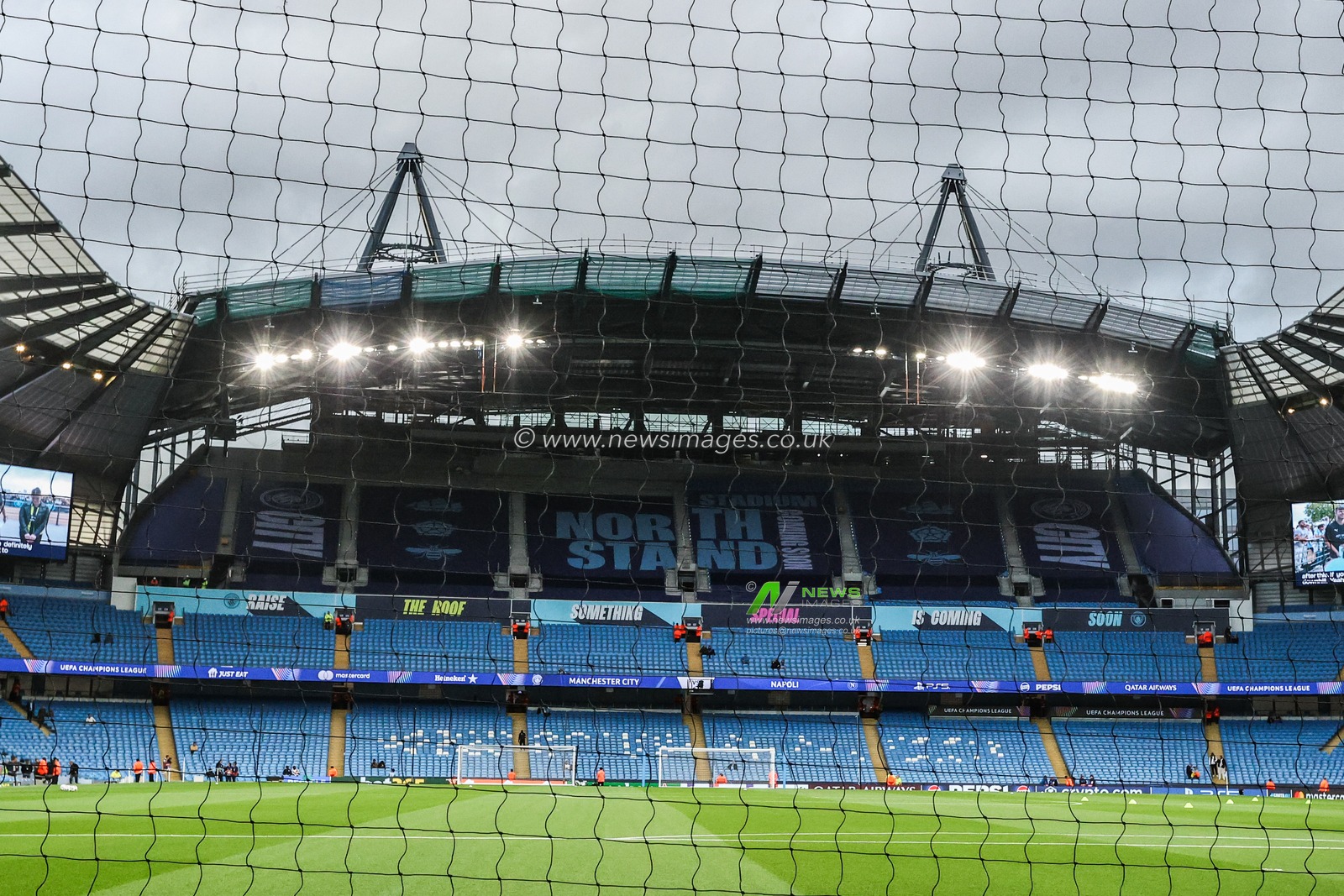 A general view of The City Of Manchester Stadium ahead of the UEFA Champions League 2025/26 Phase MD1 Manchester City vs Napoli League at The City of Manchester Stadium, Manchester, United Kingdom, 18th September 2025

(Photo by Alfie Cosgrove/News Images)