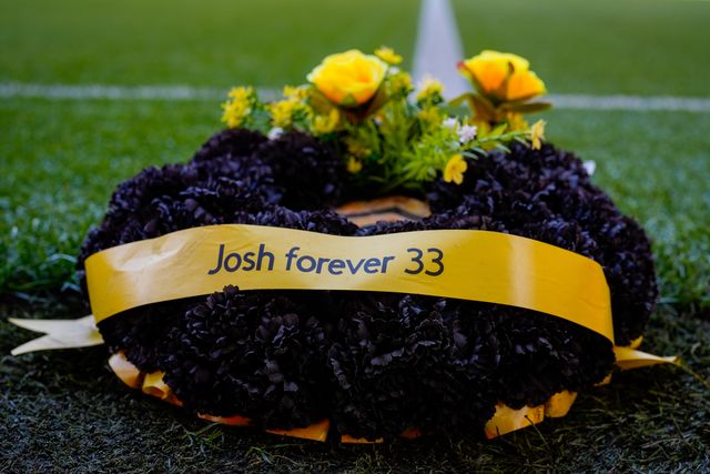 A general view of late Wolves fan Josh Rogers memorial plaque where he used to sit before he died during the Premier League match Wolverhampton Wanderers vs Tottenham Hotspur at Molineux, Wolverhampton, United Kingdom on 25 April 2026

(Photo by Maynard Manyowa/News Images)