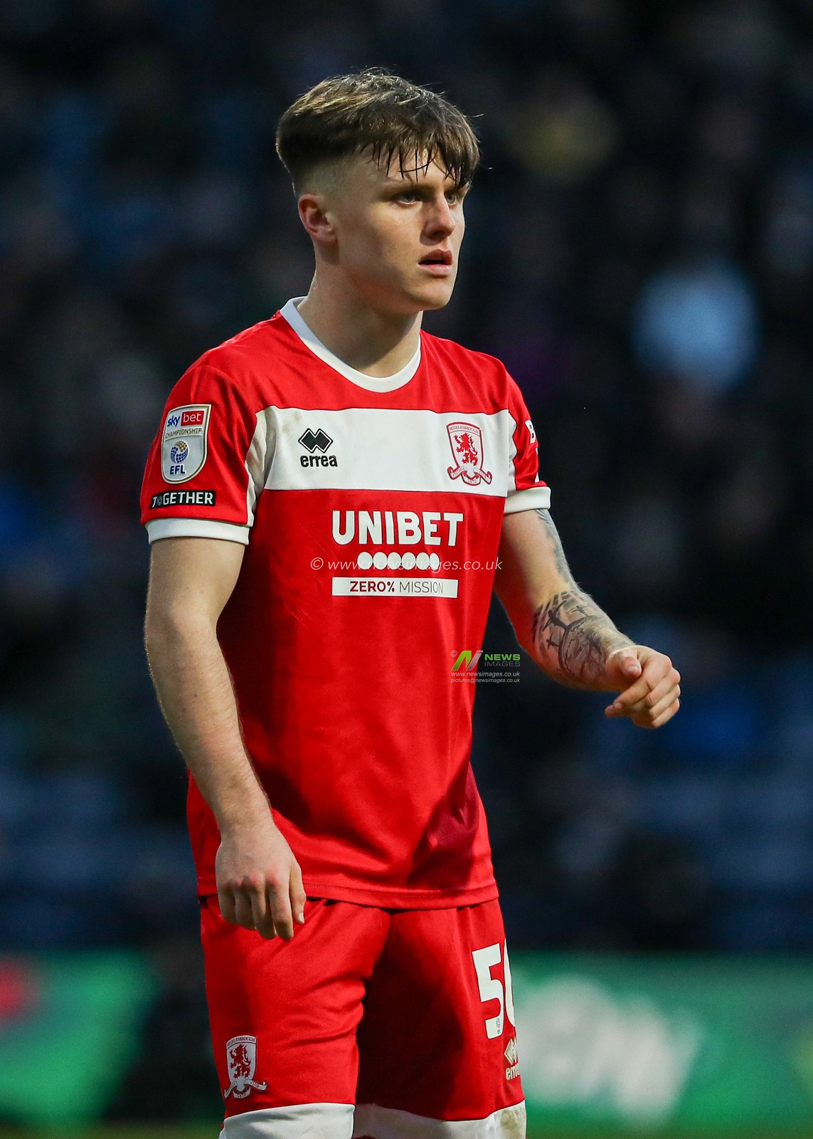 Ben Doak of Middlesbrough during the Sky Bet Championship match Preston North End vs Middlesbrough at Deepdale, Preston, United Kingdom, 25th January 2025

(Photo by Jorge Horsted/News Images)