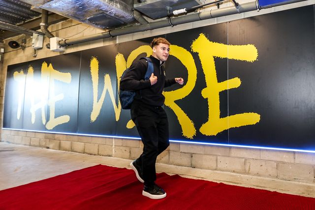 Cai Taylor-Wray of Warrington Wolves arrives during the Betfred Super League Round 3 match Warrington Wolves vs Wakefield Trinity at The Halliwell Jones Stadium, Warrington, United Kingdom on 28 February 2026

(Photo by Alfie Cosgrove/News Images)
