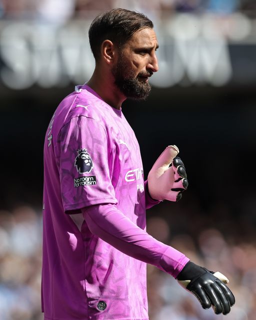 Manchester City goalkeeper Gianluigi Donnarumma during the Premier League match Manchester City vs Coventry City at Etihad Stadium, Manchester, United Kingdom on 05 September 2026

(Photo by Mark Cosgrove/News Images)